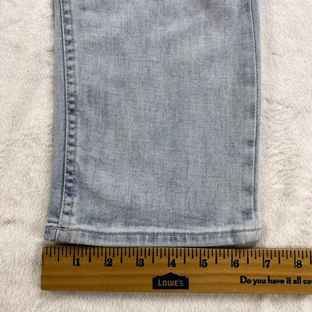7 For All Mankind Mens Slimmy Slim Straight Leg Stretch Jeans Light Wash 7T00106
